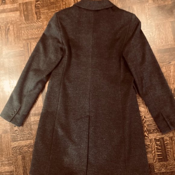 Max Mara 100% wool dark grey coat Size 10 - Picture 3 of 7